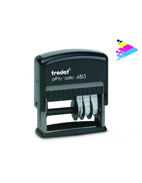 Trodat Printy 4813 Fechador con placa 26x09 mm