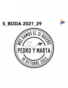 Sello Boda mod 29. Artesello