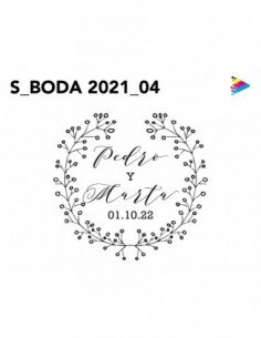 Sello Boda mod 04. Artesello
