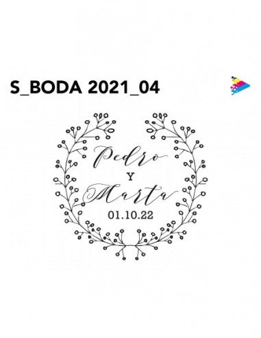 Sello Boda mod 04. Artesello