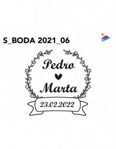 Sello Boda mod 06. Artesello
