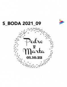 Sello Boda mod 09. Artesello