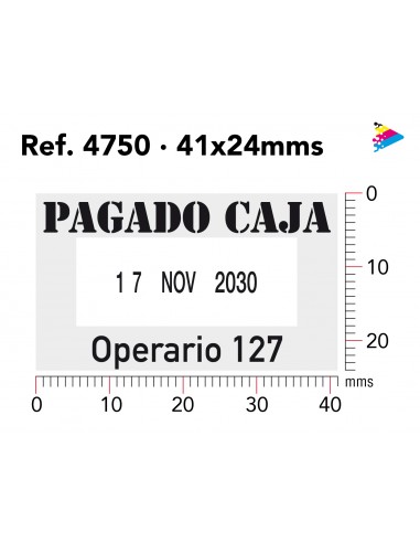 Fechador Trodat printy 4750. Marcaje. ArteSello