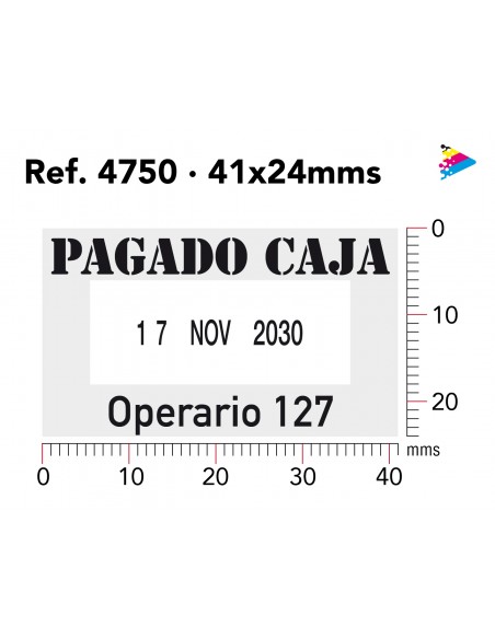 Fechador Trodat printy 4750. Marcaje. ArteSello