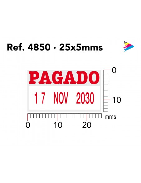 Fechador Trodat printy 4850. Marcaje. ArteSello