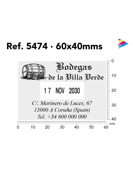 Fechador Trodat professional 5474. Marcaje. ArteSello