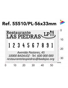 Trodat profesional 55510 Numerador con placa 56x33 mm 2