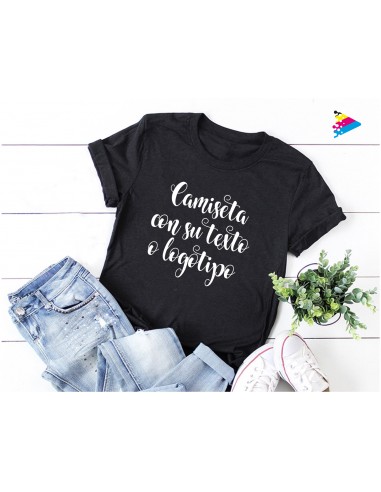 Camiseta negra con vinilo