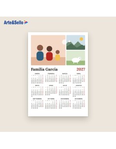 Calendario de pared personalizado 2027 · A3
