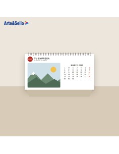 Calendario de sobremesa personalizado 2027