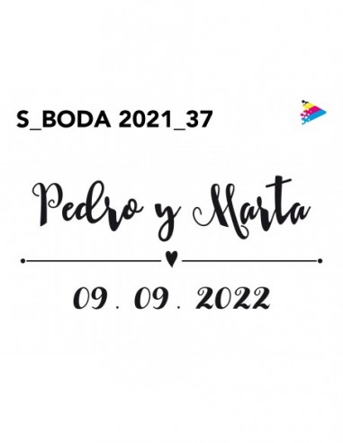 Sello Boda mod 37. Artesello