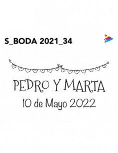 Sello Boda mod 34. Artesello